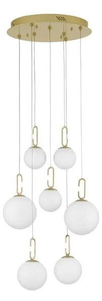 Rustikálny luster Hook 56.6 zlaté – LED
