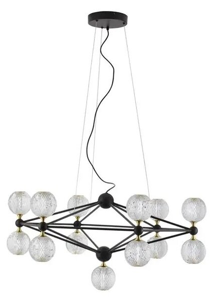 Rustikálny luster Belinda 89 čierne – LED