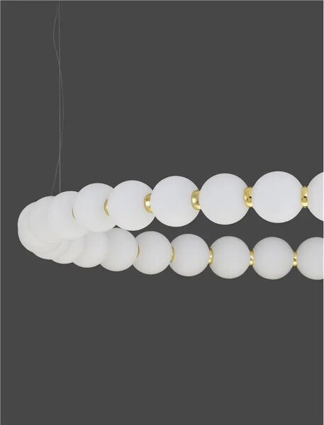 LED luster Perla 80 zlaté s diaľkovým ovládaním – Zlatá