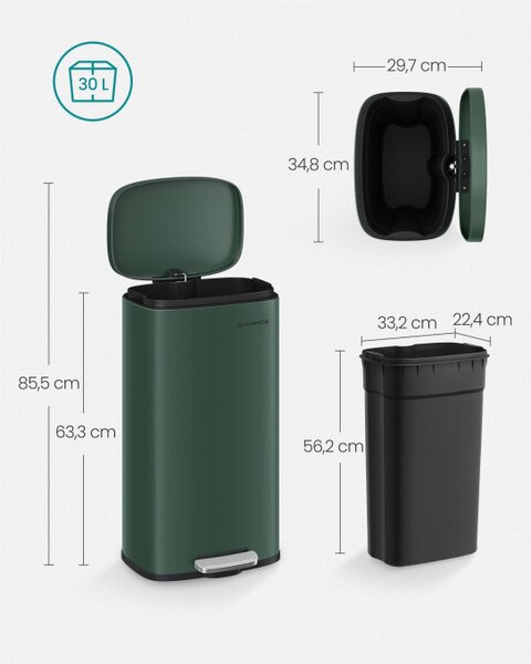 Odpadkový kôš 30L LTB003C02
