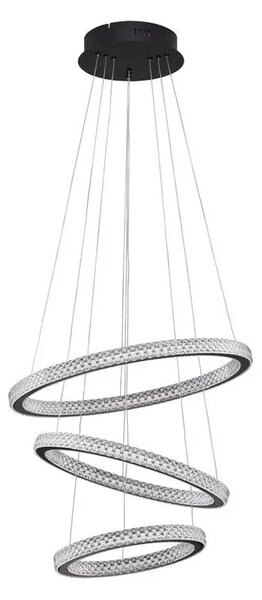 LED luster Ginevra 51 čierne