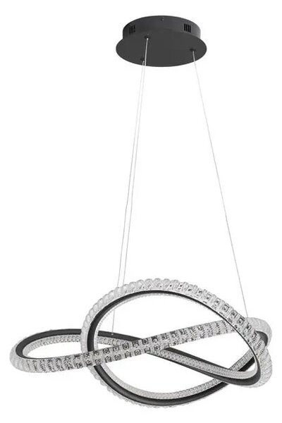 LED luster Ginevra 57 čierne