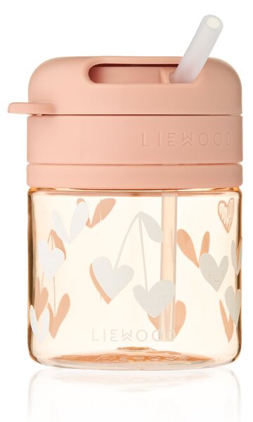 Detská fľaša so slamkou Pavia Sweethearts 280 ml