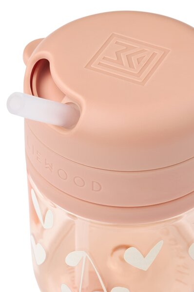 Detská fľaša so slamkou Pavia Sweethearts 280 ml
