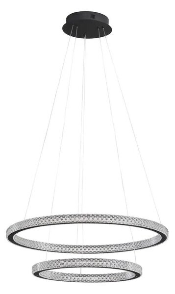 LED luster Ginevra 60.5 čierne