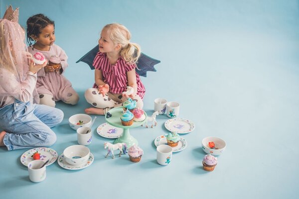 Detský porcelánový tanier Jednorožec Ø 19 cm