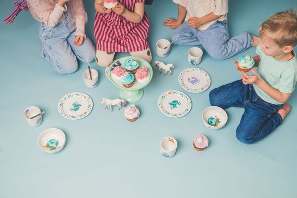 Detský porcelánový tanier Jednorožec Ø 19 cm