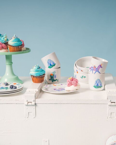 Detská porcelánová miska Jednorožec 400 ml