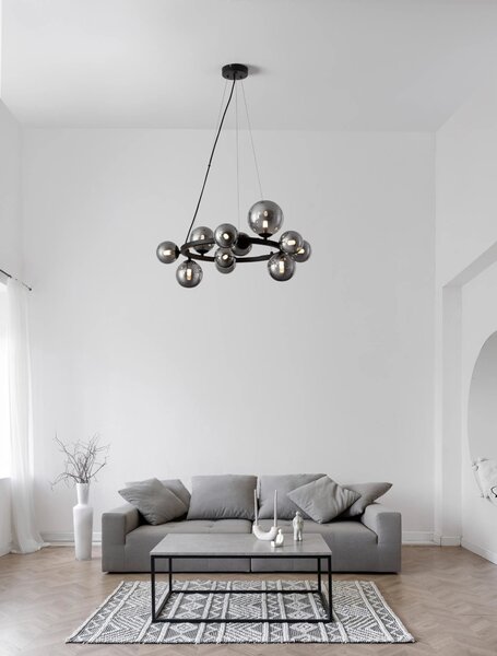 Retro luster Odillia A 65 smoky – Dymové sklo
