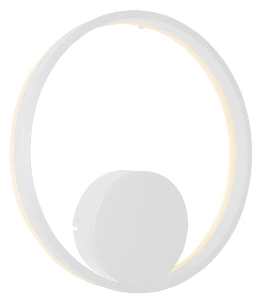 LED nástenné svietidlo Halo 40 biele – 1 x 24 W