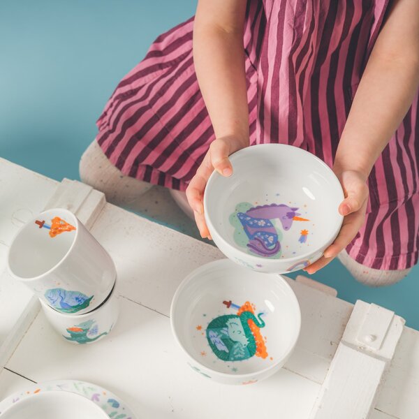 Detská porcelánová miska Jednorožec 400 ml