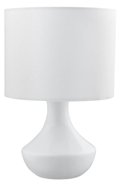 Rustikálna stolová lampa Rosia 18 biele – Biela