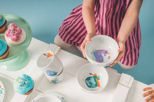 Detská porcelánová miska Drak 400 ml