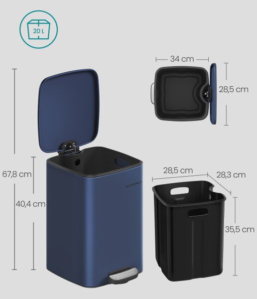 Odpadkový kôš 20L LTB592Q02