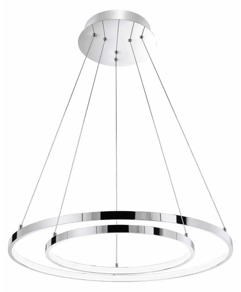 LED luster Aria 75W 60 chrome – Sivá
