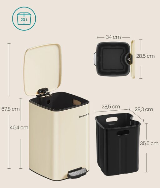 Odpadkový kôš 20L LTB592A02