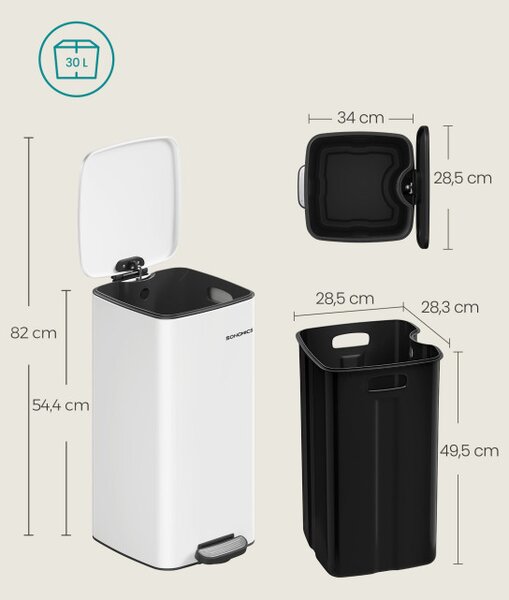 Odpadkový kôš 30L LTB593W02