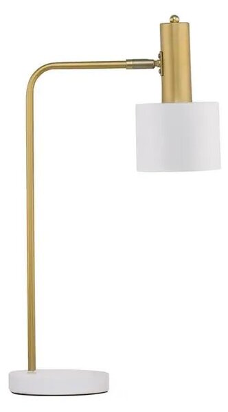 Rustikálna stolová lampa Paz biele – Biela