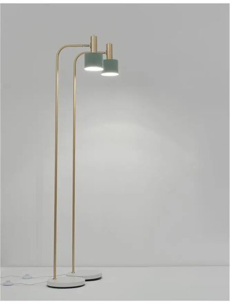 Retro stojaca lampa Paz mint – Zelená