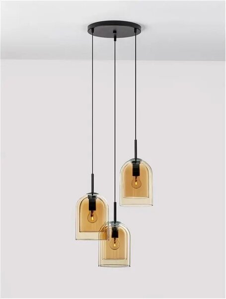 Luster na lanku Velor 30 champagne – E27