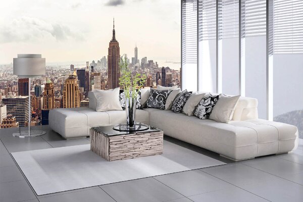 DIMEX | Vliesové fototapety na stenu New York MS-5-1197 | 375 x 250 cm | béžová, hnedá, šedá