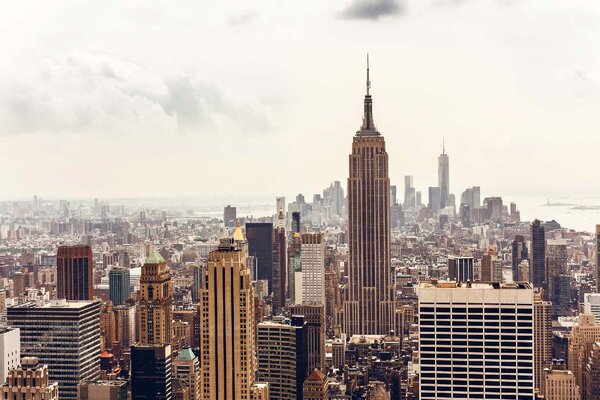DIMEX | Vliesové fototapety na stenu New York MS-5-1197 | 375 x 250 cm | béžová, hnedá, šedá