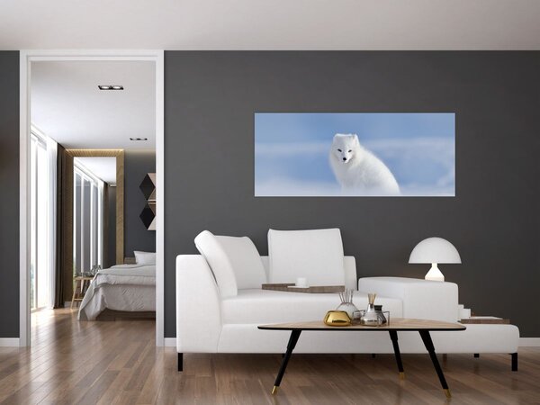 Obraz - Polárna líška (120x50 cm)
