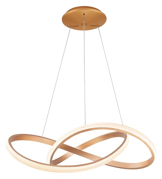 LED stmievateľný luster Infinity 80 Cct zlatá s diaľkovým ovládaním