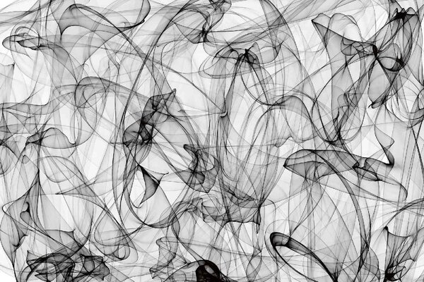 DIMEX | Vliesové fototapety na stenu Dymový motív MS-5-2514 | 375 x 250 cm | biela, čierna