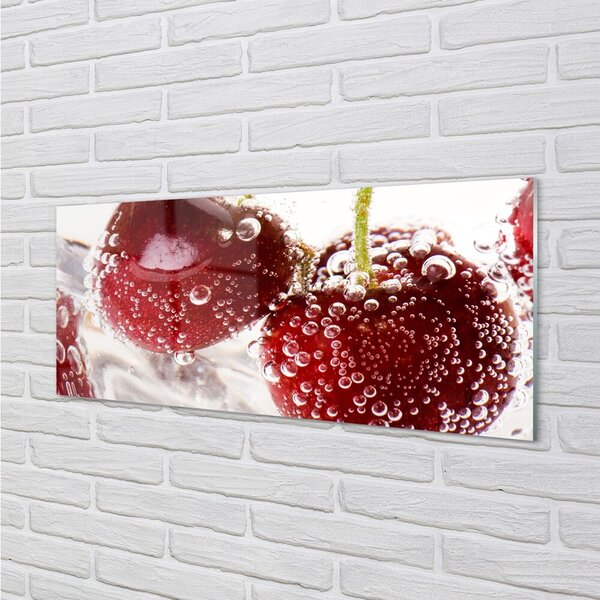 Obraz na skle mokré čerešne 140x70 cm 2 Prívesky