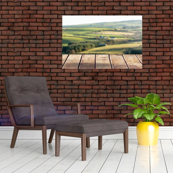 Obraz - Výhľad na krajinu (90x60 cm)