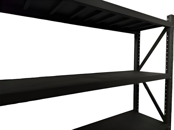 JAKS Skladový regál 200 x 200 x 50 čierny 200 kg RM03