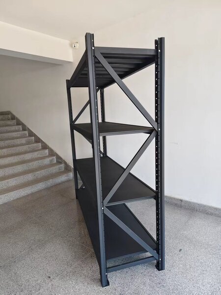 JAKS Skladový regál 200 x 200 x 50 čierny 200 kg RM03