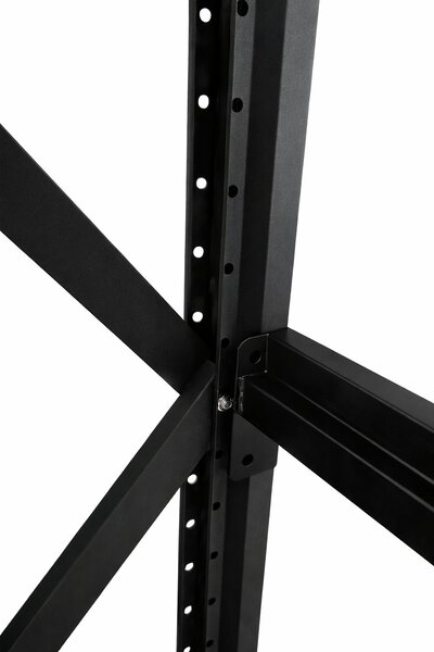 JAKS Skladový regál 200 x 200 x 50 čierny 200 kg RM03