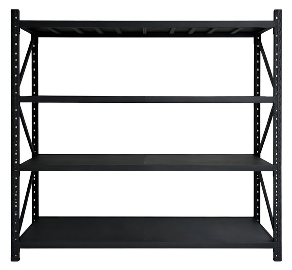JAKS Skladový regál 200 x 200 x 50 čierny 200 kg RM03