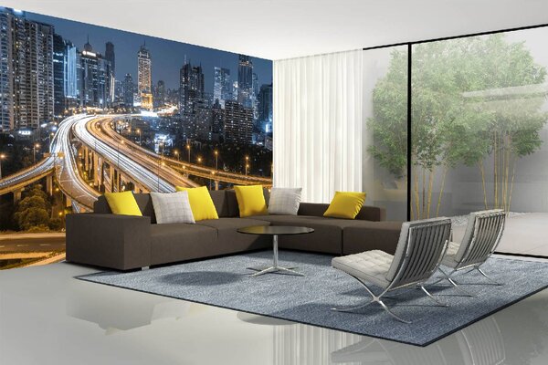 Samolepiaca vliesová fototapeta Mestská prevádzka 375 x 250 cm
