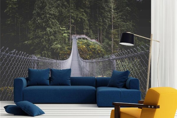 DIMEX | Vliesové fototapety na stenu Vancouver island MS-5-0639 | 375 x 250 cm | zelená, metalická