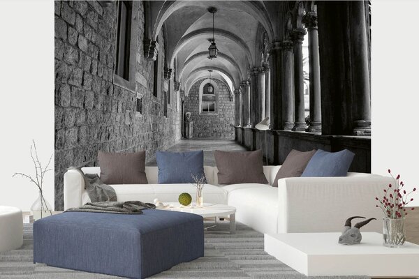 DIMEX | Vliesové fototapety na stenu Dominikánsky kláštor MS-5-0879 | 375 x 250 cm | biela, šedá