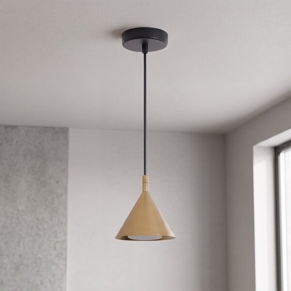 BRILAGI - Závesné svietidlo na lankách CONE SINGLE 1xGX53/15W/230V zlatá