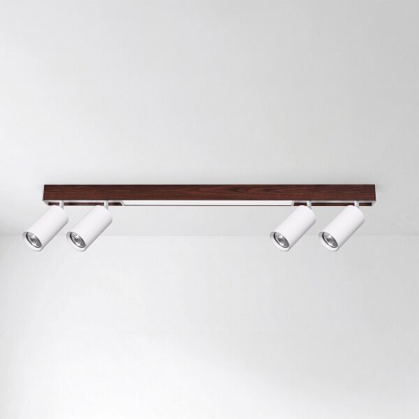 BRILAGI - LED Bodové svietidlo SELE 4xGU10/30W/230V + LED/20W biela/dubový dekor