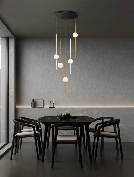 Rustikálny luster Acrobat 52 – LED
