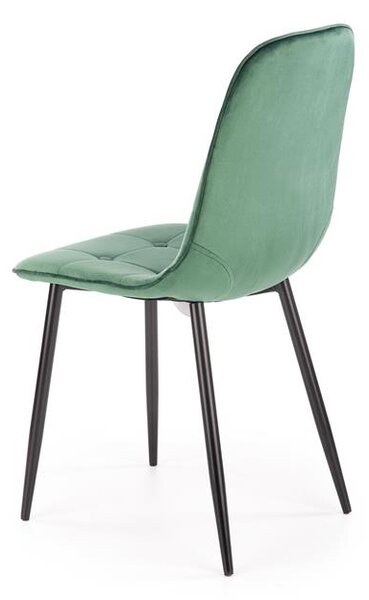 Halmar K417 stolička tmavo zelená velvet