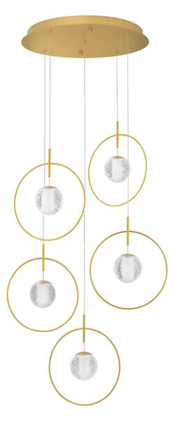 Rustikálny luster Atos 47 zlaté – LED