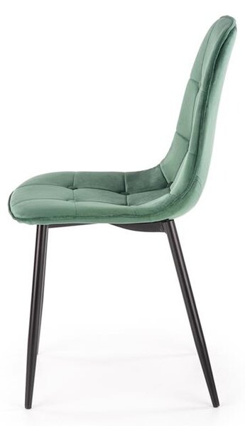 Halmar K417 stolička tmavo zelená velvet