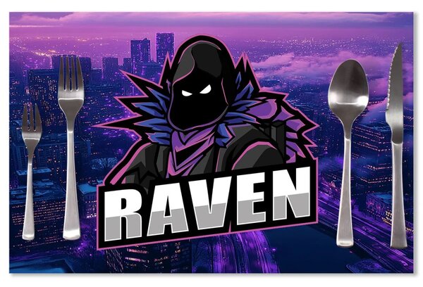 Sablio Prestieranie FORTNITE RAVEN Steampunk mesto: 40x30cm