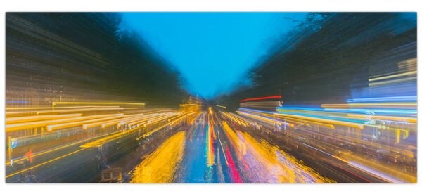 Obraz - Maľba abstrakcie (120x50 cm)