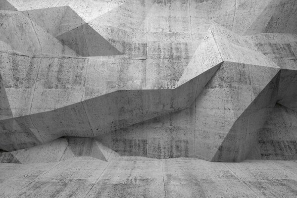 DIMEX | Vliesové fototapety na stenu Betón 3D interiér MS-5-2595 | 375 x 250 cm | biela, šedá