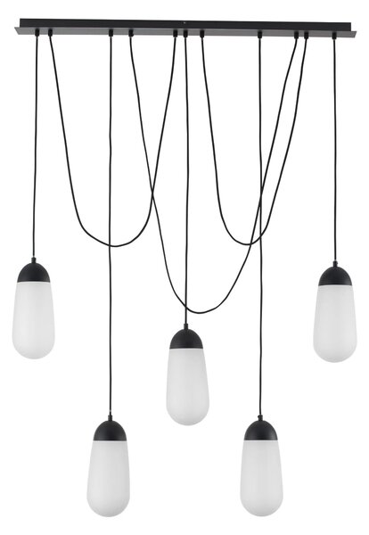 Luster na lanku Blaky 103 čierne – E14