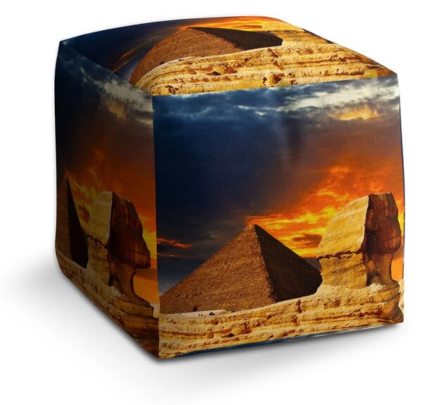 Sablio Taburet Pyramidy - 40x40x40 cm