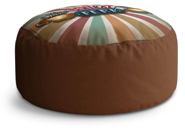Sablio Taburet Circle Seriál Priatelia CENTRAL PERK Abstrakcia: 38x48 cm